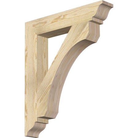 Ekena Millwork Legacy Traditional Rough Sawn Bracket, Douglas Fir, 4"W x 24"D x 28"H BKT04X24X28LEC01RDF